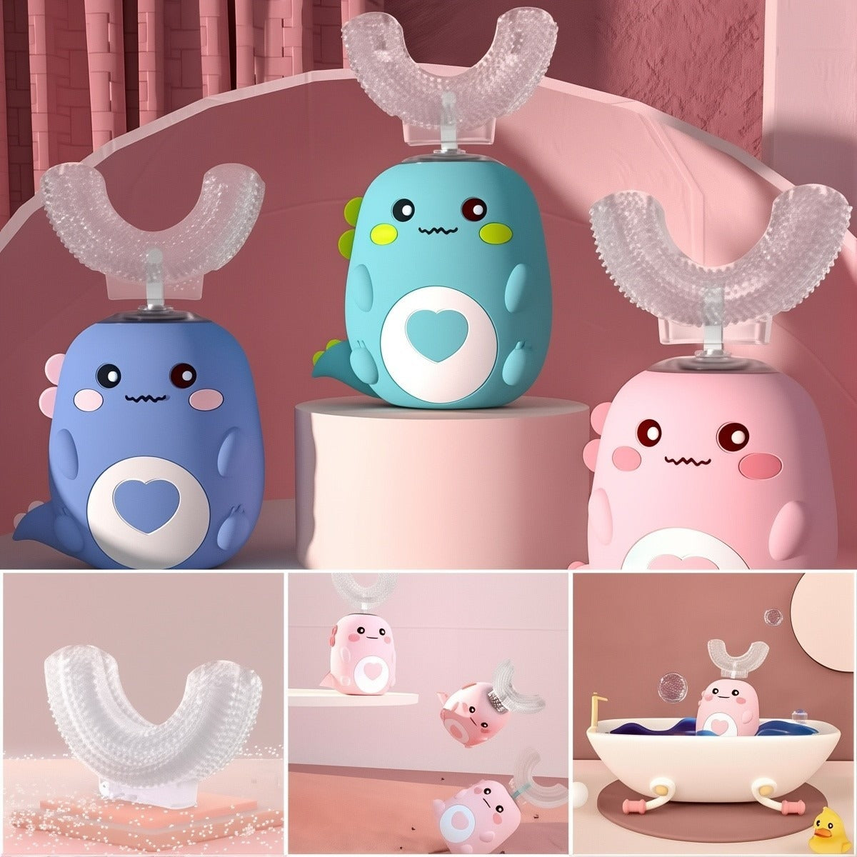 DinoBrush 360° Ultrasonik Çocuk Diş Fırçası